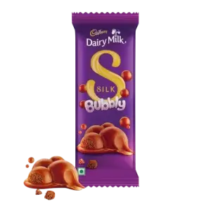 Cadbury Dairy Milk Silk Bubbly Chocolate Bar